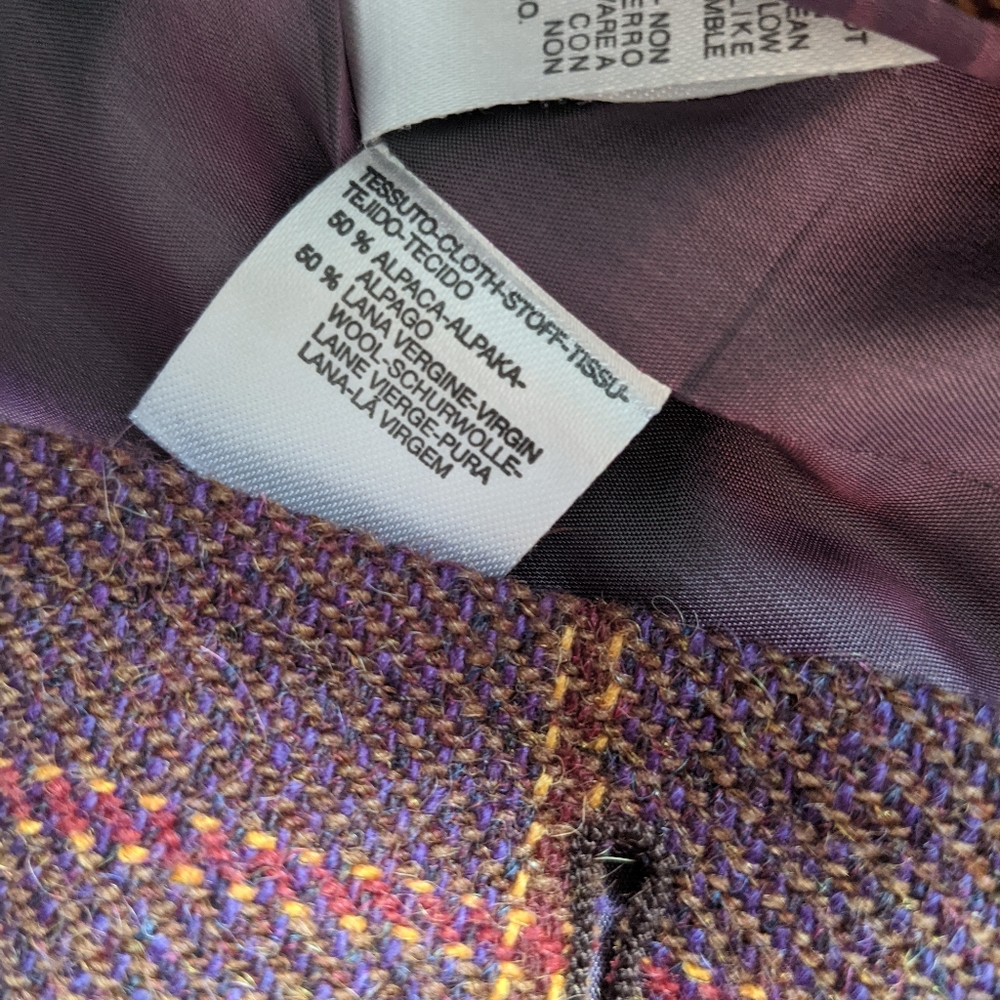 Max Mara Alpaca Window Pane Blazer Jacket - Picture 13 of 13